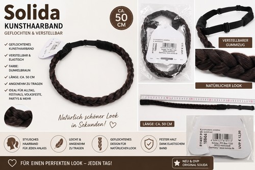 Solida kunsthaarband haarband - solida,