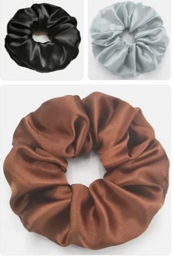 Glanz satin haargummi - 1x, |