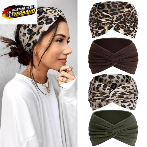 Damen stirnband elastisch - damen, 4er