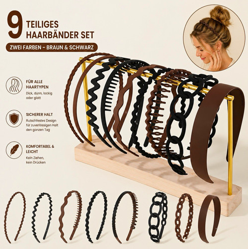 Teiliges haarreif haarband - &,
