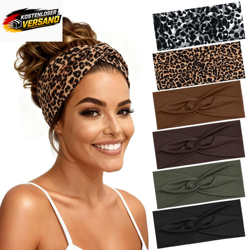 Haarband damen elastisch - haarband, 6x,